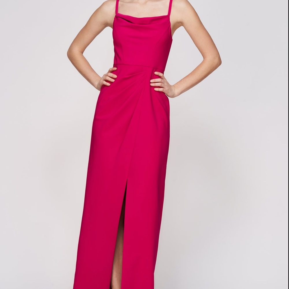 EKay Unger Evelina Dress Bright Rose